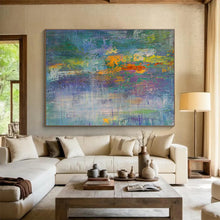 Load image into Gallery viewer, Rainbow - Hued Abstract Landscape Painting for Art - Loving Home &amp; Community Center DKH188
