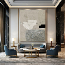 Load image into Gallery viewer, “Neutral Sketches” - Beige, white, black simple shapes and lines DTP167
