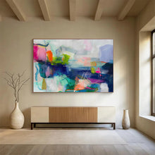 Load image into Gallery viewer, Vibrant Abstract Painting with Dynamic Lines DKH474
