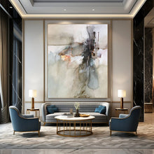 Load image into Gallery viewer, “Dynamic Threads” Abstract Mixed - Media Painting on Canvas, Expressive Art DKH950
