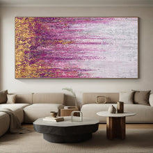 Load image into Gallery viewer, Hand - painted Large - scale Purple Reed Field Abstract Acrylic Art for Nature - Themed Bedrooms LargeART0064

