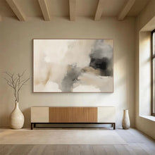 Load image into Gallery viewer, Warm - Toned Abstract Painting for Mid - Century Home &amp; Cozy Library DKH239
