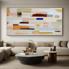 Load image into Gallery viewer, Colorful Geometric Collage Acrylic Art - Suited for Creative Studio &amp; Playful Kids’ Room LargeART0659
