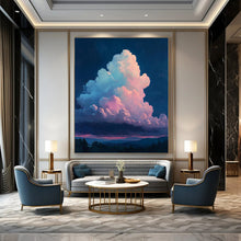 Load image into Gallery viewer, “Colorful Clouds at Dusk” - Impressionistic Abstract Acrylic, Great for Bedroom and Nature - Themed Lounge DTP009
