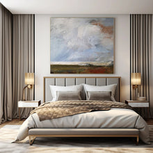 Load image into Gallery viewer, Abstract Landscape with Textures Abstract Canvas Painting, Suited for Rustic Home Office &amp; Nature - Inspired Lounge LargeART1140

