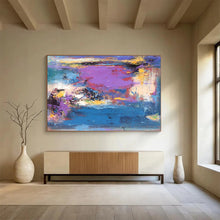 Load image into Gallery viewer, Vibrant Color - Blended Abstract Painting for Modern Living Room &amp; Creative Studio DKH161
