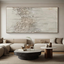 Load image into Gallery viewer, Monumental Textured Gray Abstract Acrylic for Industrial - Style Loft LargeART0270
