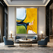 Load image into Gallery viewer, Bold Color - Block Abstract with Lines - Ideal for Modern Living Room &amp; Art - Lovers’ Den LargeART2387
