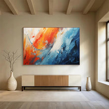 Load image into Gallery viewer, Hand - painted Dynamic Color Wave Acrylic Art for Energetic Home Gyms LargeART1704
