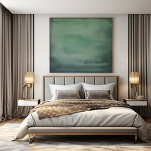 Load image into Gallery viewer, Soft Green Gradient Abstract Painting, Perfect for Calming Bedroom &amp; Minimalist Office LargeART1465
