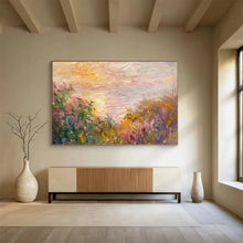 Load image into Gallery viewer, Pastel Meadow Sunrise Large - Scale Hand - painted Abstract Acrylic Art DLZ195
