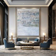 Load image into Gallery viewer, “Color - Infused Waves: Bohemian Abstract” Abstract Painting on Canvas, Eclectic Living Room Decor DKH1043
