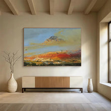 Load image into Gallery viewer, Expressive Mountain and Sky in Warm Hues Abstract acrylic painting DLZ039
