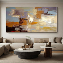 Load image into Gallery viewer, Soft Color Palette Abstract Acrylic Art - Ideal for Scandinavian - inspired Bedroom &amp; Calming Reading Nook LargeART0608

