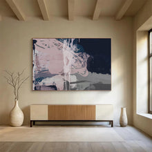 Load image into Gallery viewer, Soft Pink - Purple Abstract Fusion Acrylic painting DLZ142
