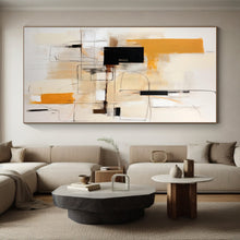 Load image into Gallery viewer, Large - Scale Warm - Toned Geometric Abstract Acrylic Art for Living Room &amp; Office Lounge LargeART0404
