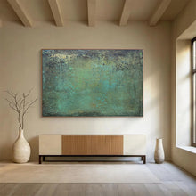 Load image into Gallery viewer, Teal &amp; Earth Tones Abstract Painting on Canvas - “Rustic Revival” DKH600
