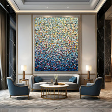 Load image into Gallery viewer, Colorful Pointillism Abstract Art - Perfect for Art Studio &amp; Living Room LargeART2344
