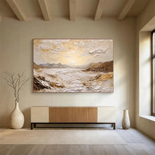 Load image into Gallery viewer, Textured Mountain - Sea Abstract Painting On Canvas DKH458

