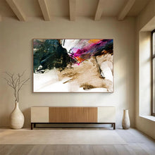 Load image into Gallery viewer, Expressive Abstract Ink - Style Painting On Canvas DKH394
