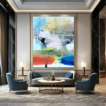 Load image into Gallery viewer, Colorful Abstract Layers – Energetic Acrylic with Vivid Hues DTP245
