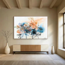 Load image into Gallery viewer, Ethereal Floral Portrait Abstract Painting on Canvas DKH536
