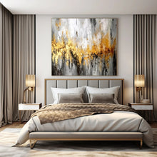 Load image into Gallery viewer, Gold - Gray Urban Abstraction Art for Sophisticated Penthouse &amp; Art - Centric Office LargeART0923
