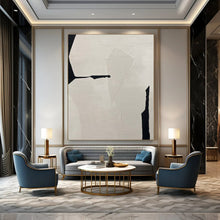 Load image into Gallery viewer, Geometric Abstract Art, Monochromatic Minimalist Painting for Modern Living Room &amp; Contemporary Office LargeART2248
