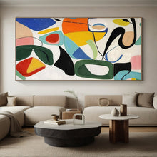 Load image into Gallery viewer, Colorful Abstract Shapes Collage Acrylic Art - Suited for Playful Kids’ Playroom &amp; Bohemian - style Studio LargeART0635
