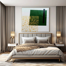 Load image into Gallery viewer, Green Gold Abstract Painting, Great for Luxury Living Room &amp; Stylish Boutique LargeART1328
