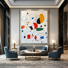 Load image into Gallery viewer, “Colorful Abstract Shapes Composition” - Multicolor Abstract Art on Canvas DKH1184

