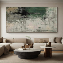 Load image into Gallery viewer, Green - Gray Abstract Art for Bohemian Home &amp; Creative Studio LargeART0859
