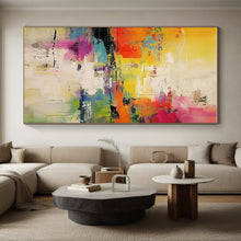 Load image into Gallery viewer, Vibrant Abstract Reflections Art - Great for Rooftop Lounge &amp; Creative Writing Studio LargeART0699
