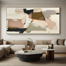 Load image into Gallery viewer, Large Repeated Soft Shape Collage - Ideal for Minimalist Living Room &amp; Serene Spa LargeART0762
