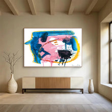 Load image into Gallery viewer, Colorful Abstract Face - Like Composition Abstract acrylic painting DLZ117
