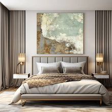 Load image into Gallery viewer, Textured Green &amp; Brown Abstract Canvas Painting, Great for Rustic Kitchen &amp; Nature - Inspired Studio LargeART1267
