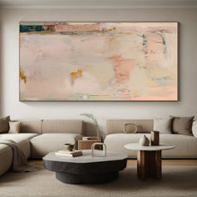 Load image into Gallery viewer, Soft Pastel Abstract Art - Ideal for Feminine Bedroom &amp; Cozy Café Corner LargeART0684
