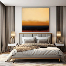 Load image into Gallery viewer, Warm Gradient Horizon Abstract Canvas Painting, Great for Bohemian Living Room &amp; Relaxing Reading Nook LargeART1190
