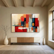 Load image into Gallery viewer, “Geometric Abstraction” - Abstract Acrylic with Bold Shapes and Colors, For Office and Modern Living Room DLZ219
