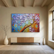 Load image into Gallery viewer, “Blossom Tree of Dreams” - Textured Abstract Acrylic with Swirling Patterns, Fits Bedroom and Yoga Studio DLZ217
