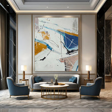 Load image into Gallery viewer, “Bold Strokes &amp; Hues” – Colorful Abstract Acrylic with Dynamic Linework DTP049
