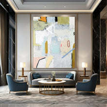 Load image into Gallery viewer, Mixed - Tone Abstract Composition - Fits Eclectic Living Room &amp; Art Gallery Pop - Up LargeART2390
