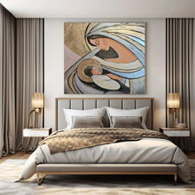 Load image into Gallery viewer, Madonna and Child Abstract Canvas Painting, Perfect for Spiritual Home Office &amp; Religious Gallery LargeART1195
