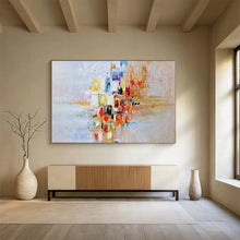 Load image into Gallery viewer, Abstract City Dusk Large - scale acrylic painting DLZ180

