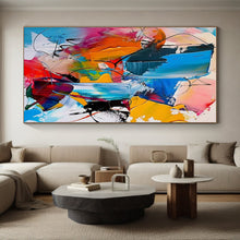 Load image into Gallery viewer, Colorful Abstract Chaos Art - Great for Modern Art Gallery &amp; Energetic Startup Office LargeART0689
