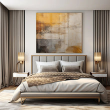 Load image into Gallery viewer, Warm - Hued Textured Abstract Acrylic Art, Perfect for Cozy Reading Nook &amp; Rustic Dining Area LargeART1055
