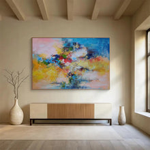 Load image into Gallery viewer, Hand - painted Abstract Floral Bouquet Acrylic Art for Cheerful Kitchen Decor LargeART1740
