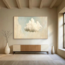 Load image into Gallery viewer, Hand - painted Single Fluffy Cloud Acrylic Art for Whimsical Nursery Ceilings LargeART1698
