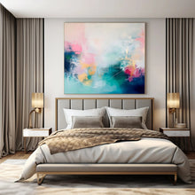 Load image into Gallery viewer, Soft Color Abstract Canvas Painting, Perfect for Romantic Bedroom &amp; Calming Spa Area LargeART1173
