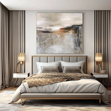Load image into Gallery viewer, Neutral Tones Abstract Landscape Abstract Canvas Painting, Ideal for Contemporary Bedroom &amp; Calming Lounge LargeART1128
